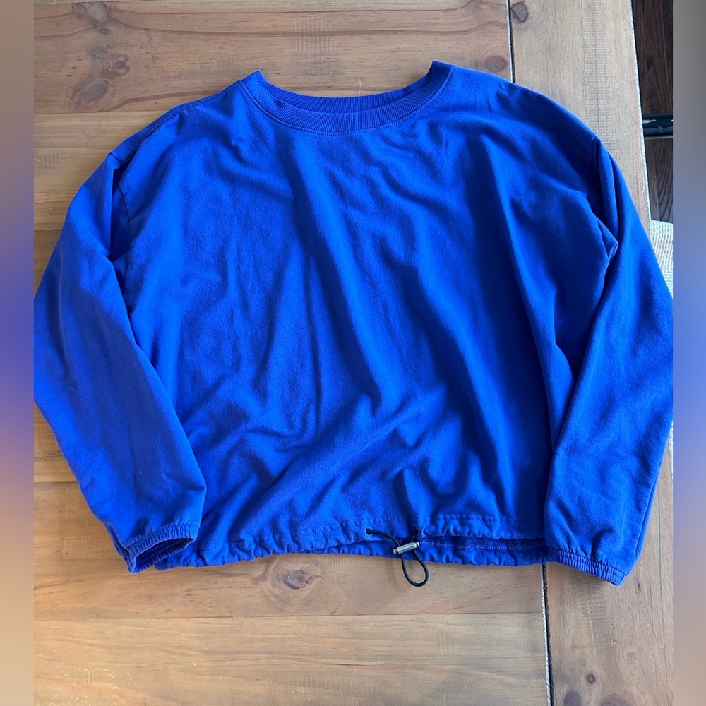 Zella Royal Blue Lightweight Pullover Sweatshirt